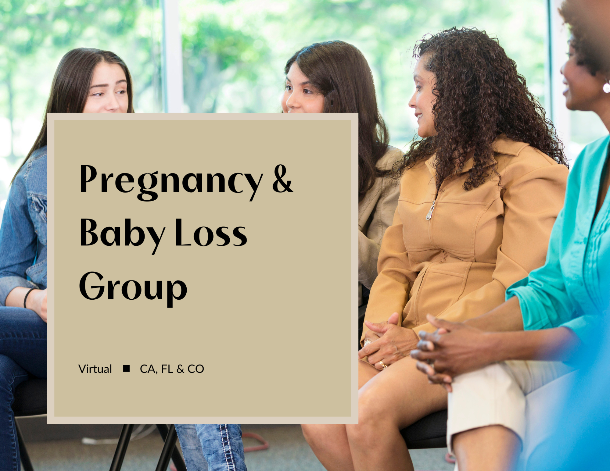 Women in a group for pregnancy and baby loss