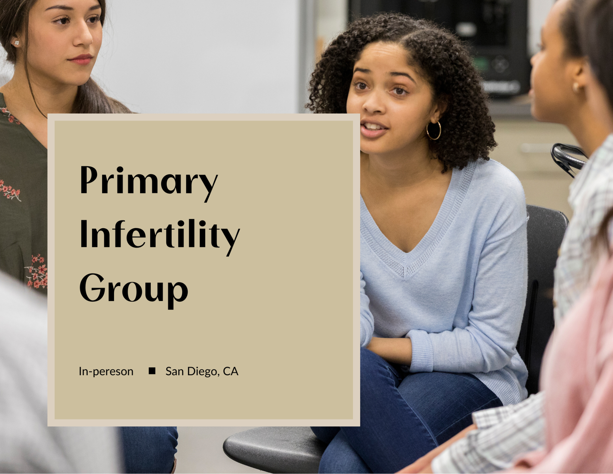 women in a group for infertility