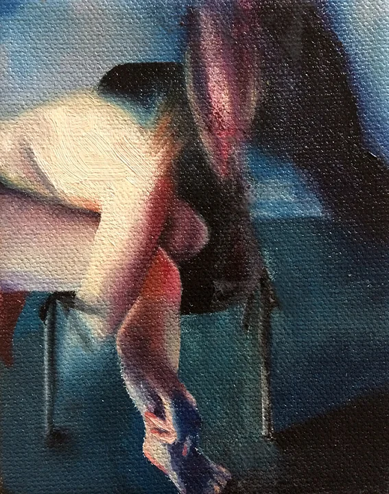 Obsessed Oil on canvas 6"x4" 2017