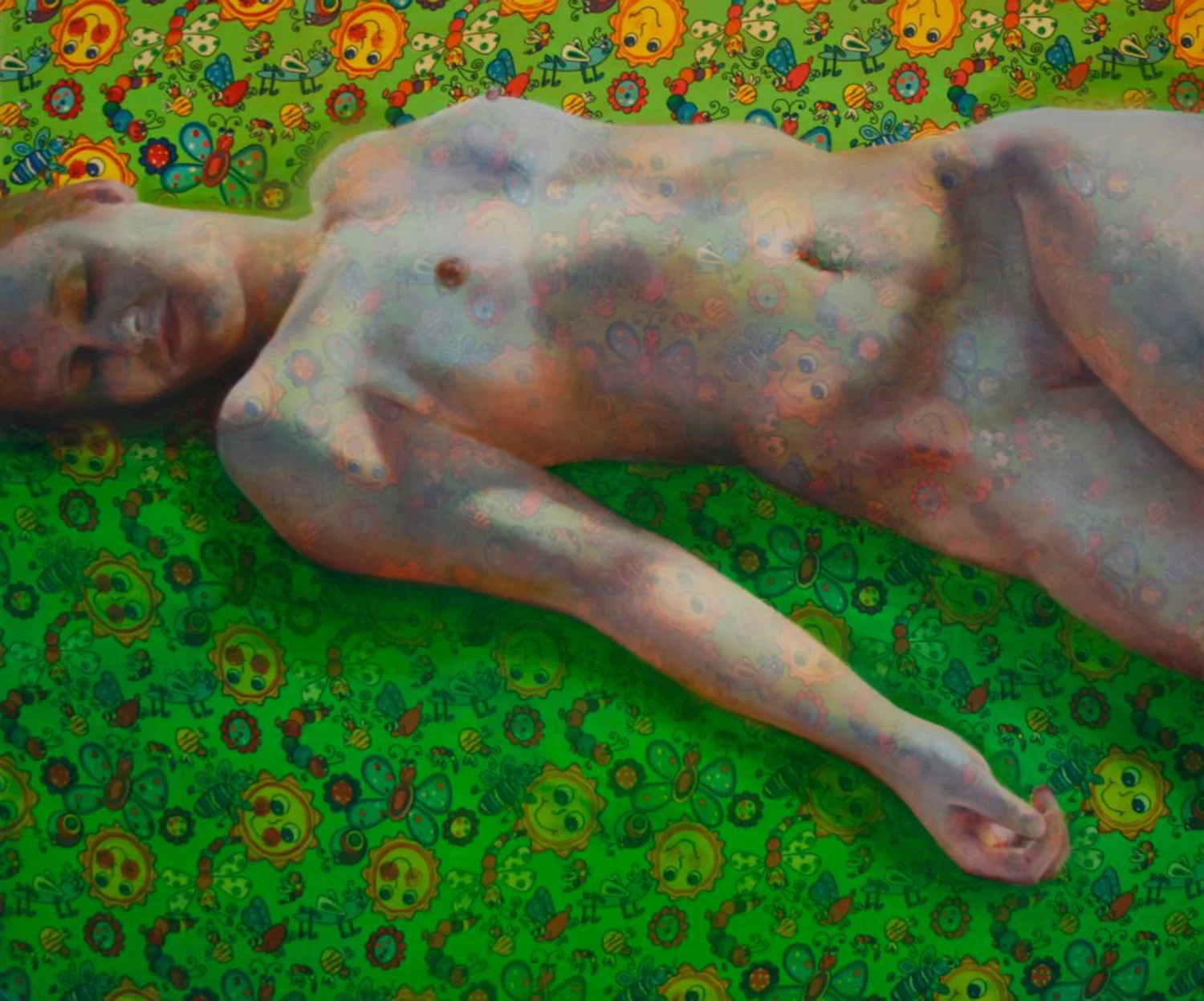 Bruised II Oil on fabric 42"x38" 2013