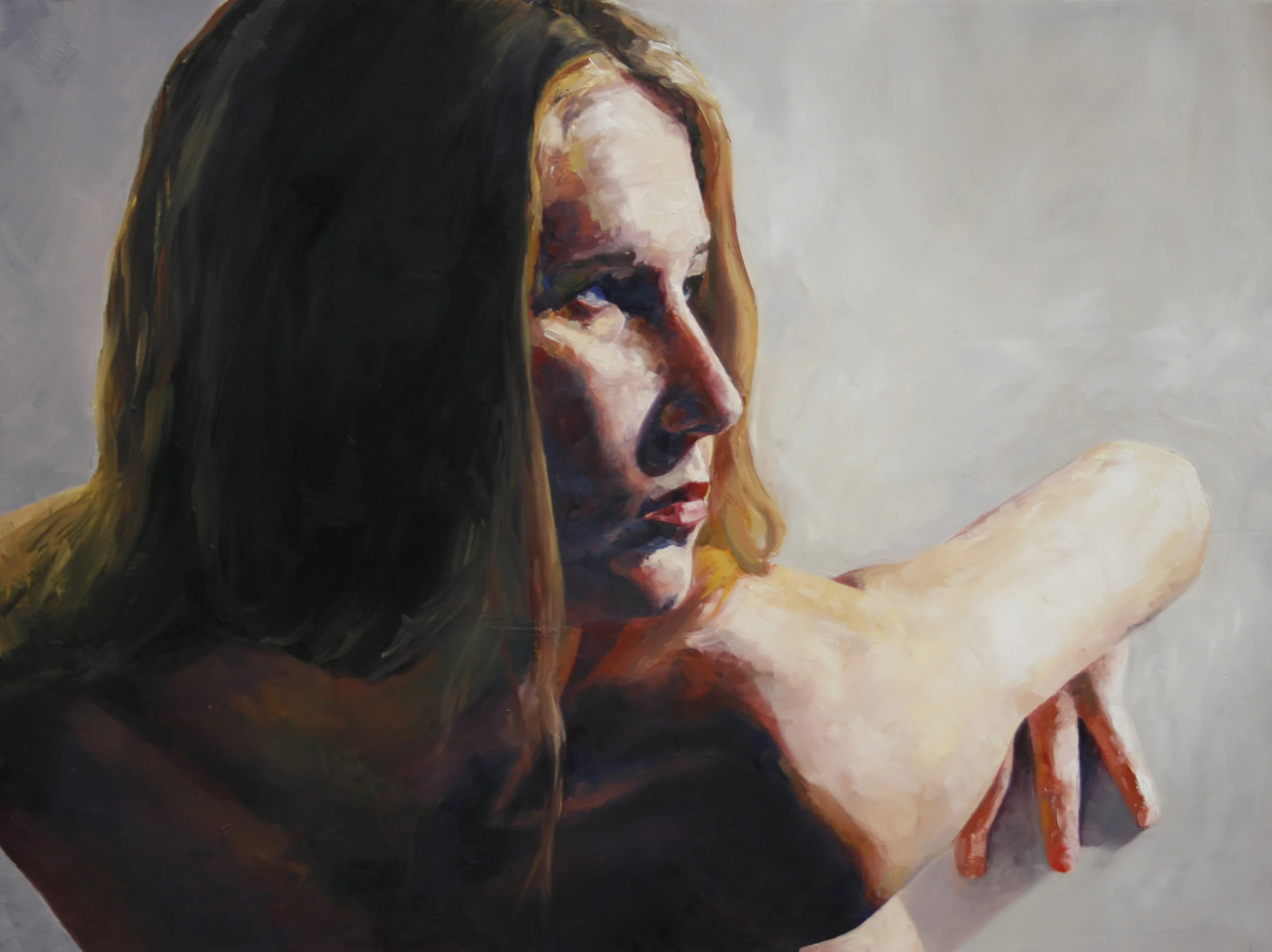 Against the wall Oil on canvas 24"x36" 2012