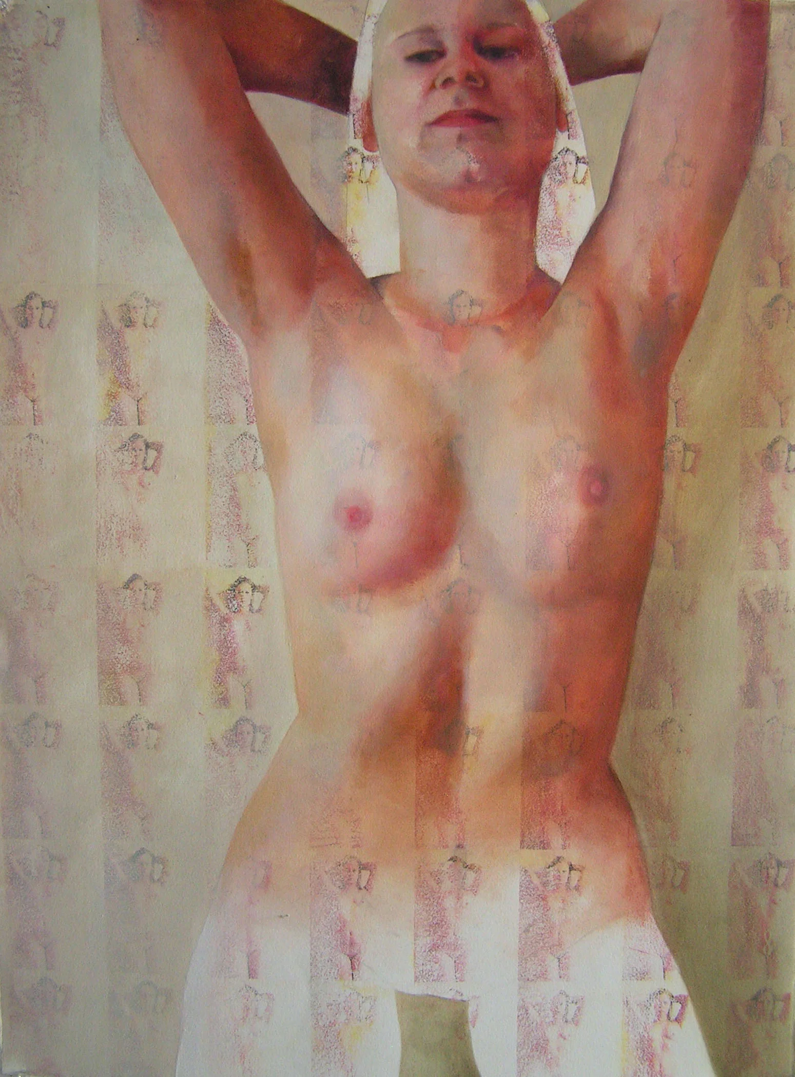 Just for Show Oil paint on acetone transfers 24"x32" 2014