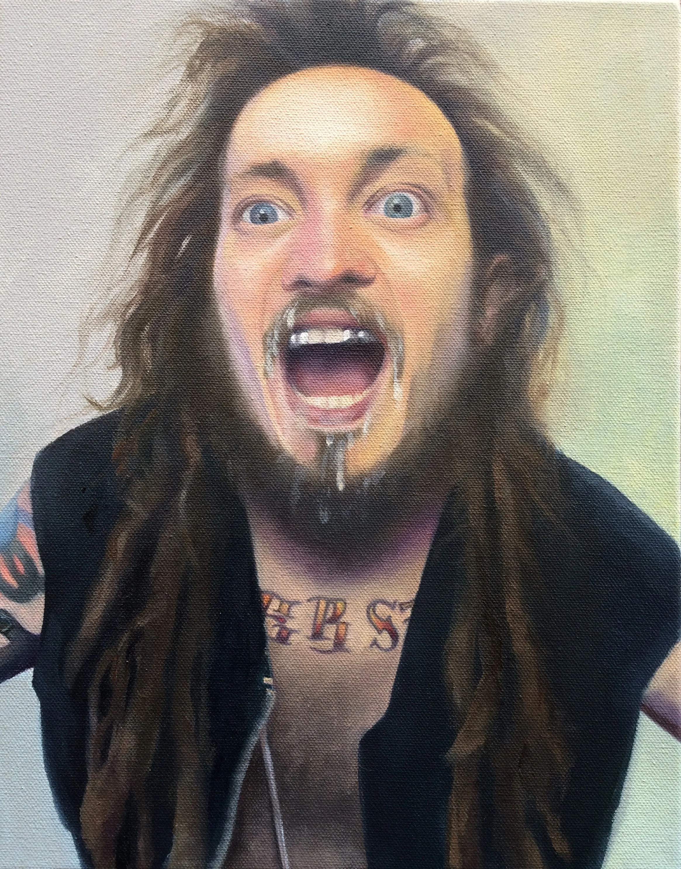 Queen's Juice Oil on canvas 19"x12" 2018