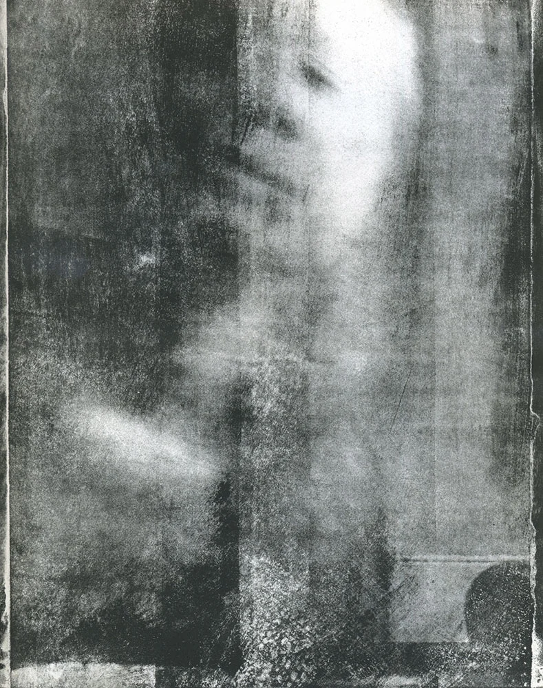 Self Portrait Lithographic Transfer 10"x8" 2014