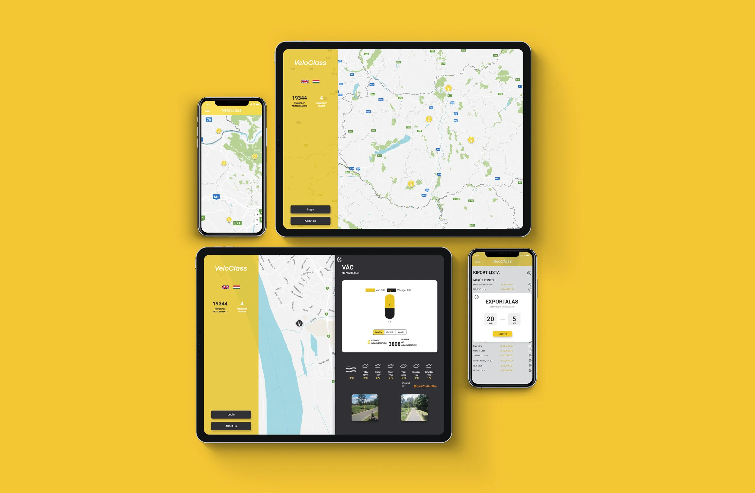 Responsive maform designed user interface
