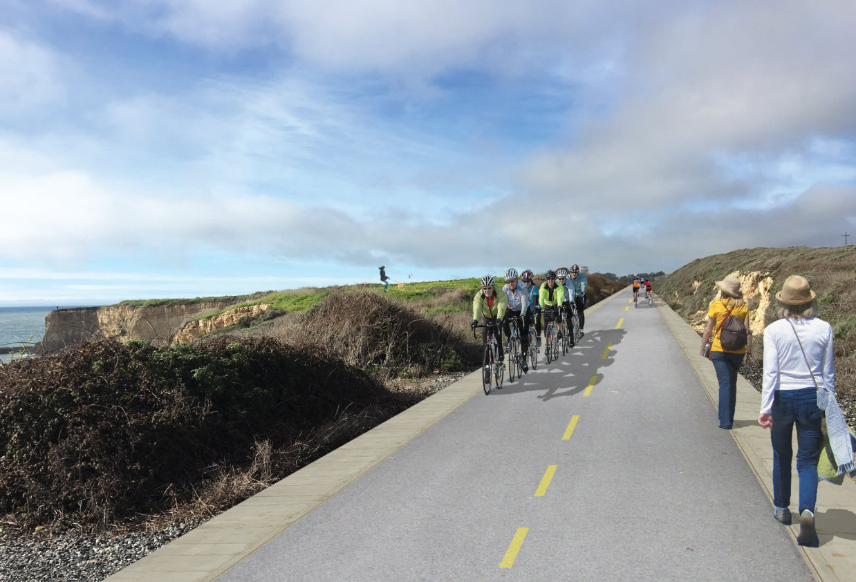 A multi-use path on the North Coast