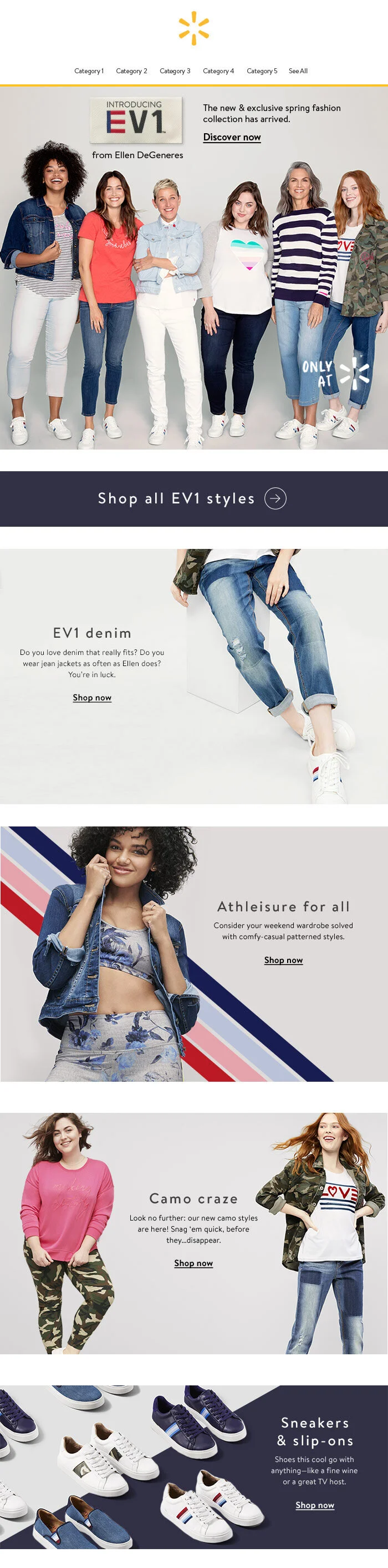 Ellen DeGeneres EV1 Line