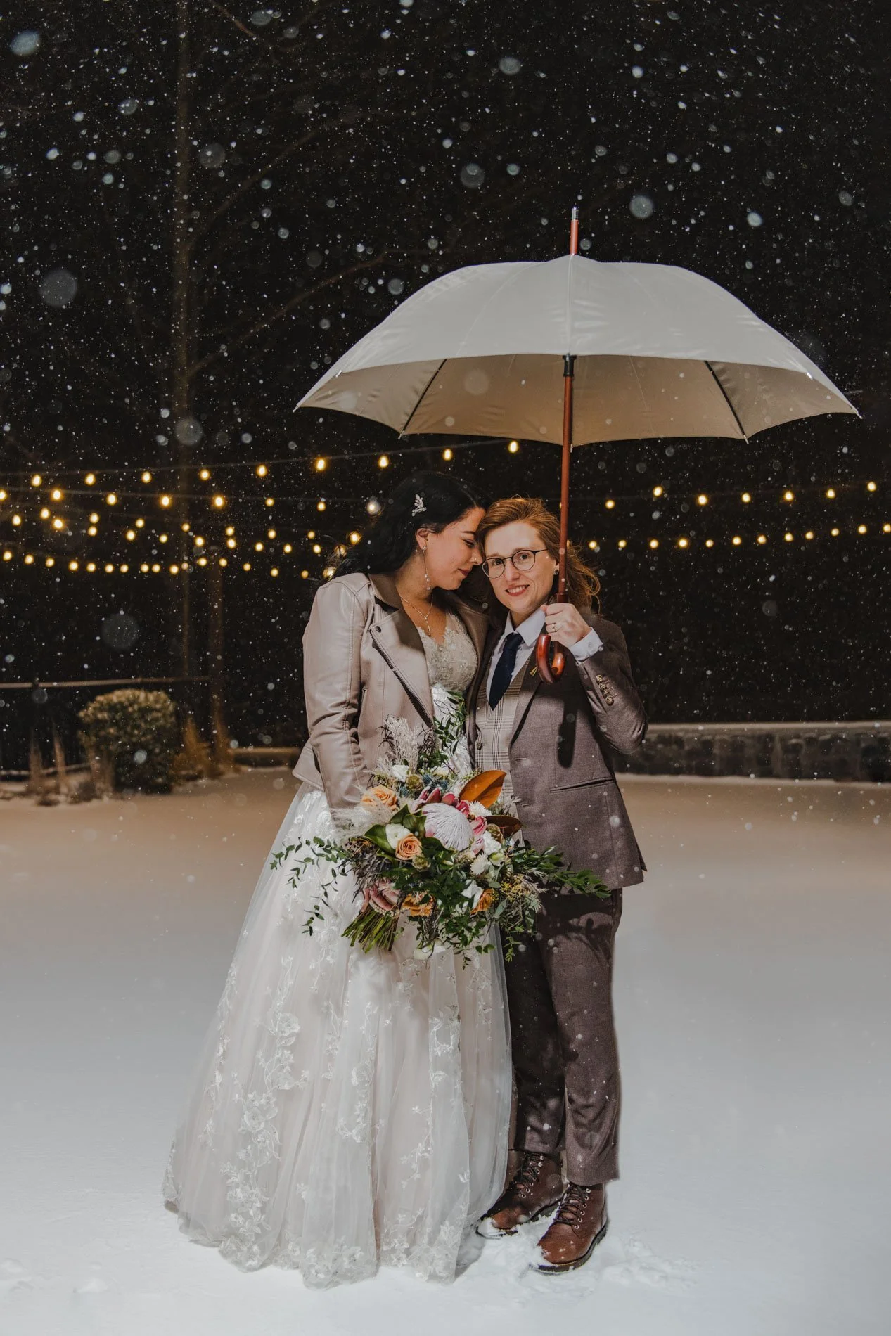A Magical Winter Wedding: Two Brides at Briar Barn Inn, MA