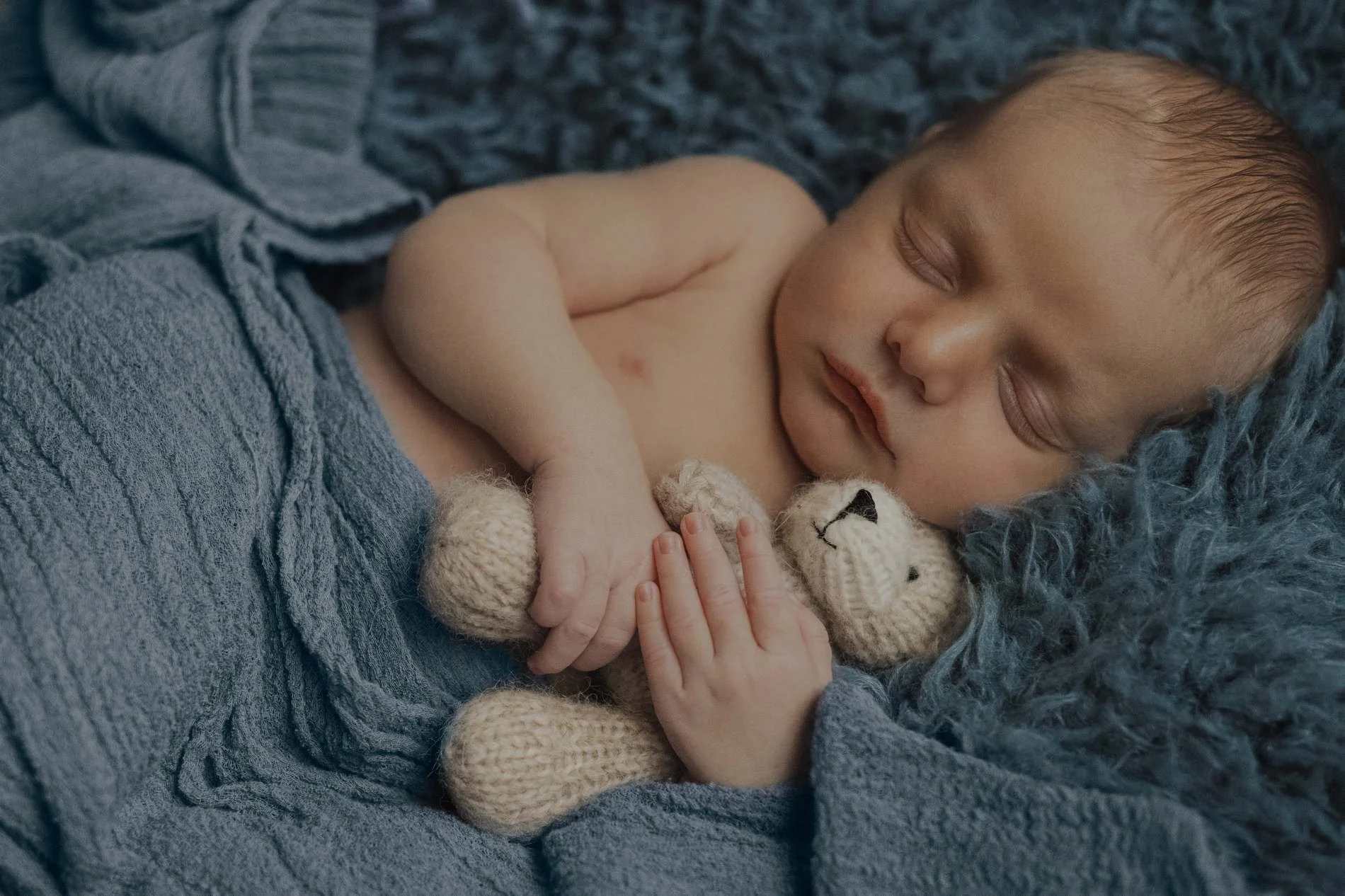 Cozy Winter Newborn Session for Baby M