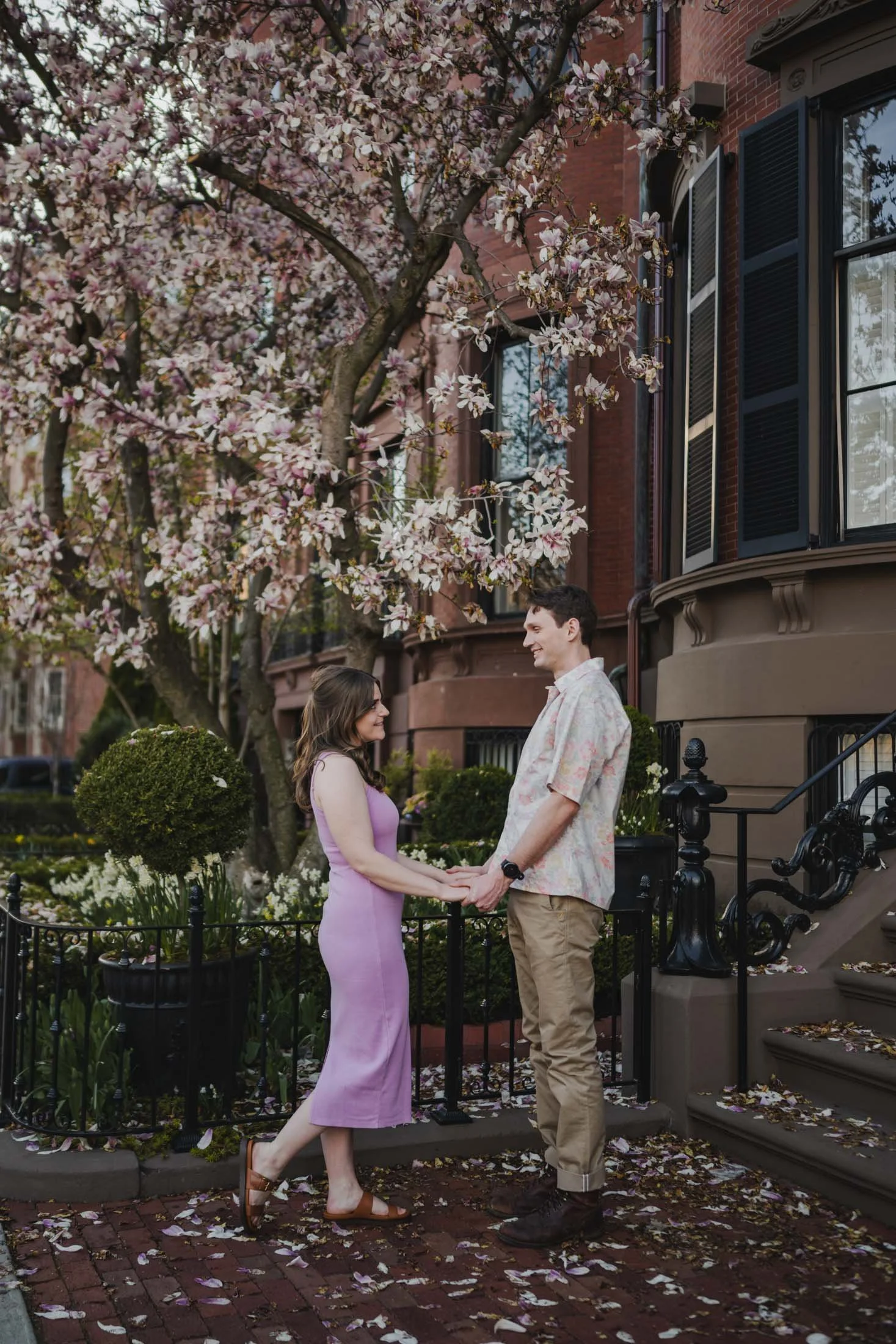 A Spring Engagement Session in Back Bay and Boston Public Garden