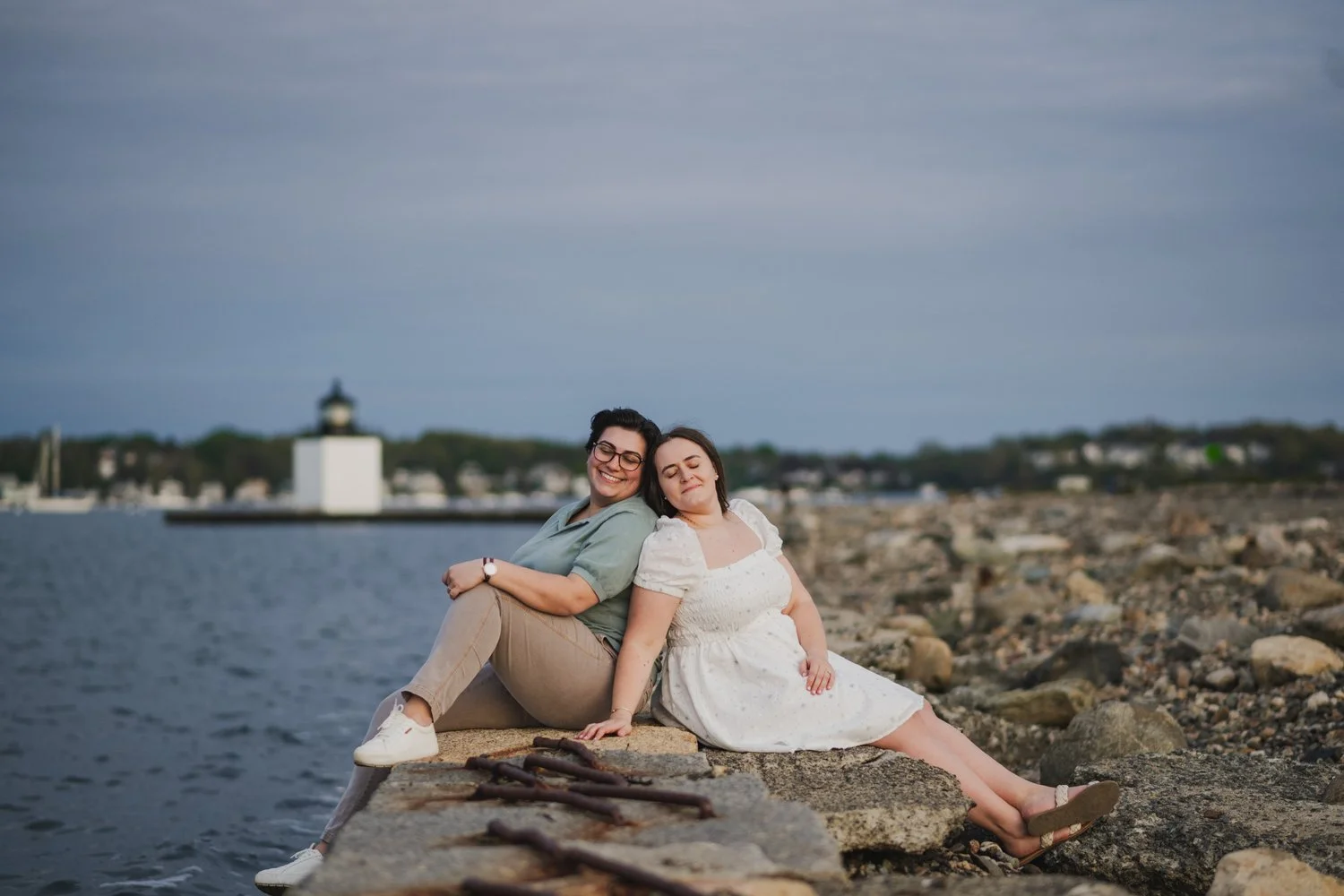 Alcia + Julia's Spring Engagement Session in Historic Salem