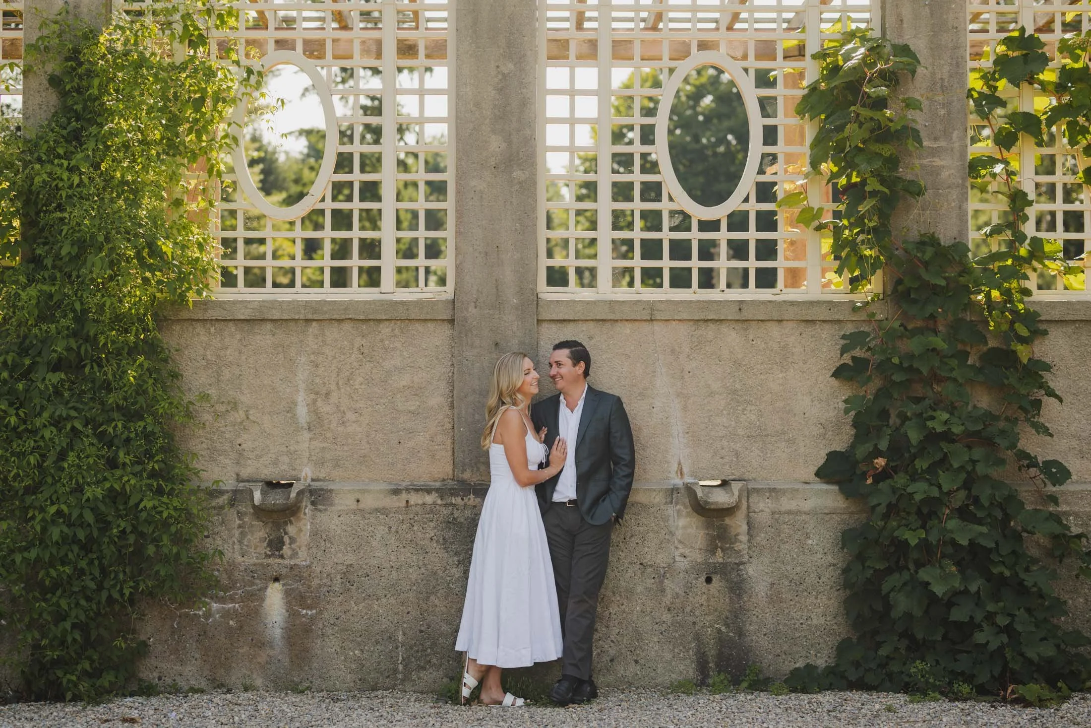 A Sunny Crane Estate Engagement Session with Lindsey + Dean