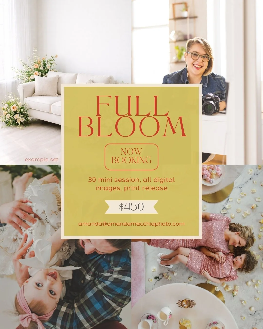 Now Booking Full Bloom — Spring-Inspired Studio Mini Sessions AMP