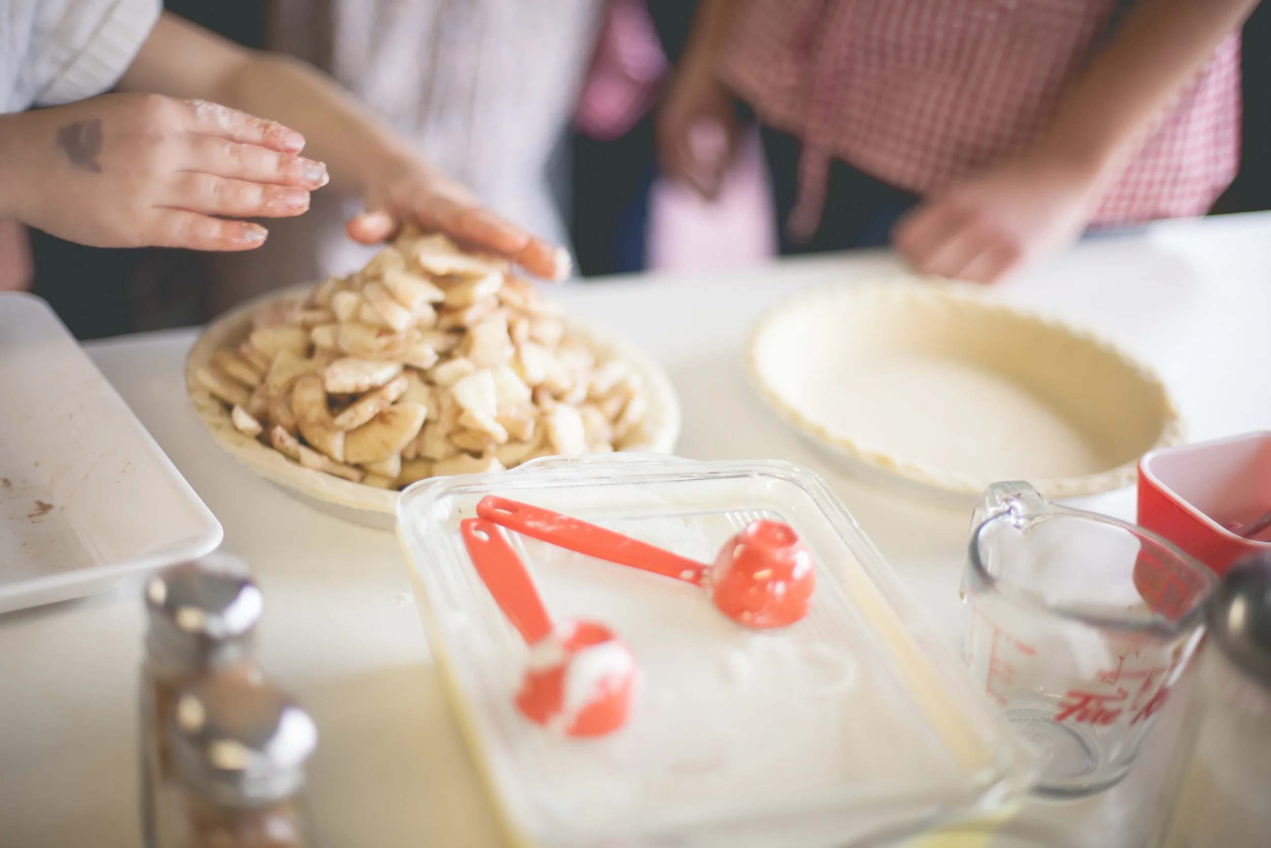 Apple picking and pie baking