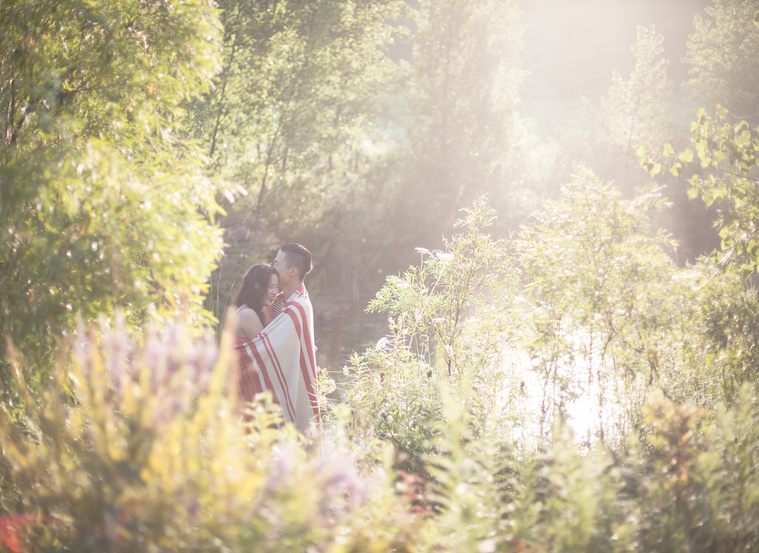 Engagement session at Evergreen Brickworks