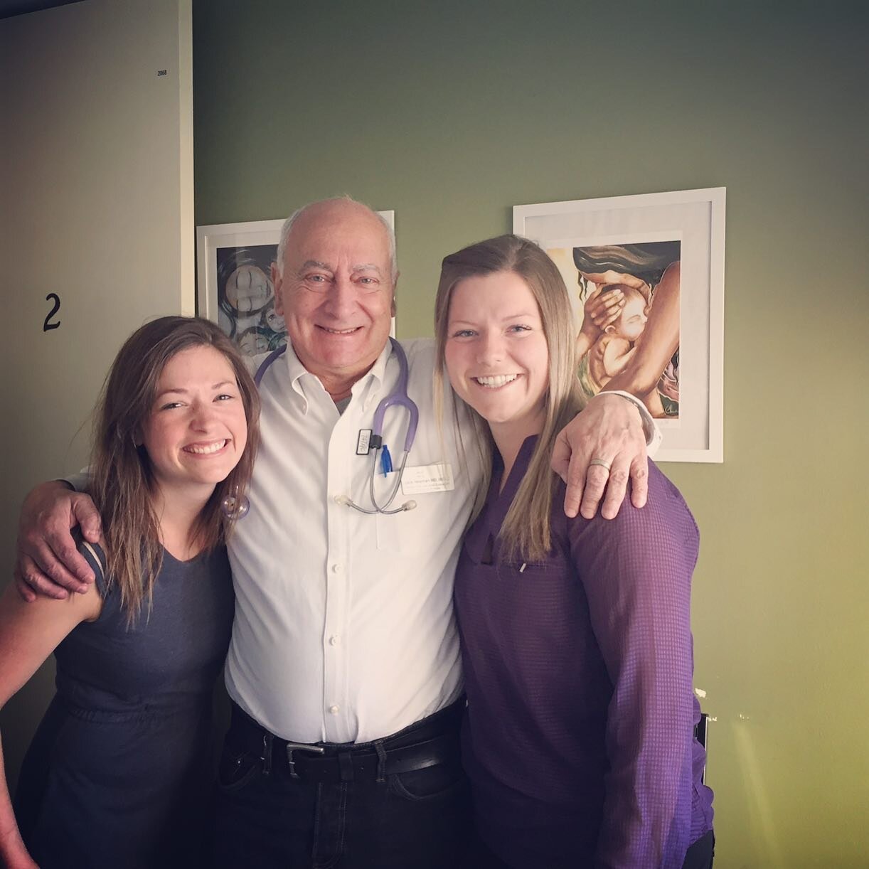 Part of enjoying the work and the journey now as an IBCLC is remembering where it all started. I found this lovely picture of Dr. Newman and I back when I was a student at his clinic in the Lactation Medicine Program in Toronto Canada from 2015.

His