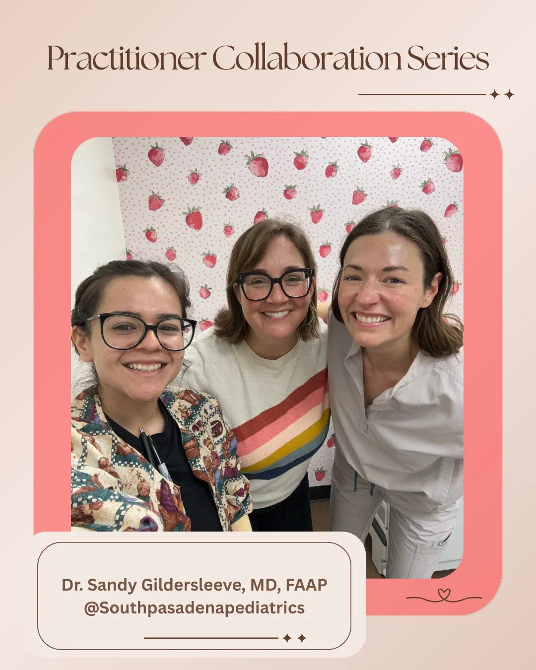 I am so excited to have connected with Dr. Sandy Gildersleeve at @southpasadenapediatrics and continue to be so inspired by the thoughtful care she provides for families in our community. ❤️

Dr. Gildersleeve has created a pediatric practice that foc