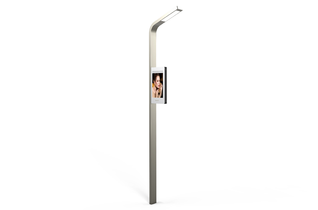 Smart Street Lights We are redefining the modern landscape. Our double sided air cooled outdoor displays offer an environment friendly media solution.