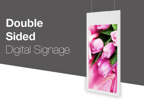 Full HD Dual Sided Digital Advertising Signage 43 / 55 Inch Two ...