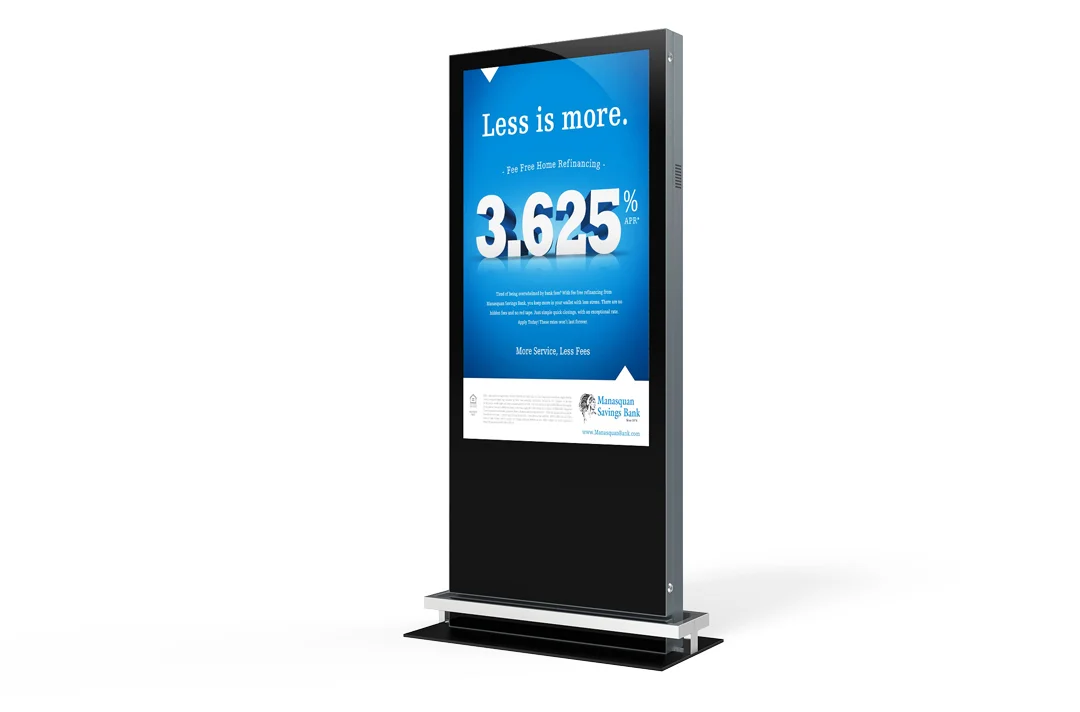 Keewin display indoor floor standing digital signage LCD Kiosk-single sided.jpg