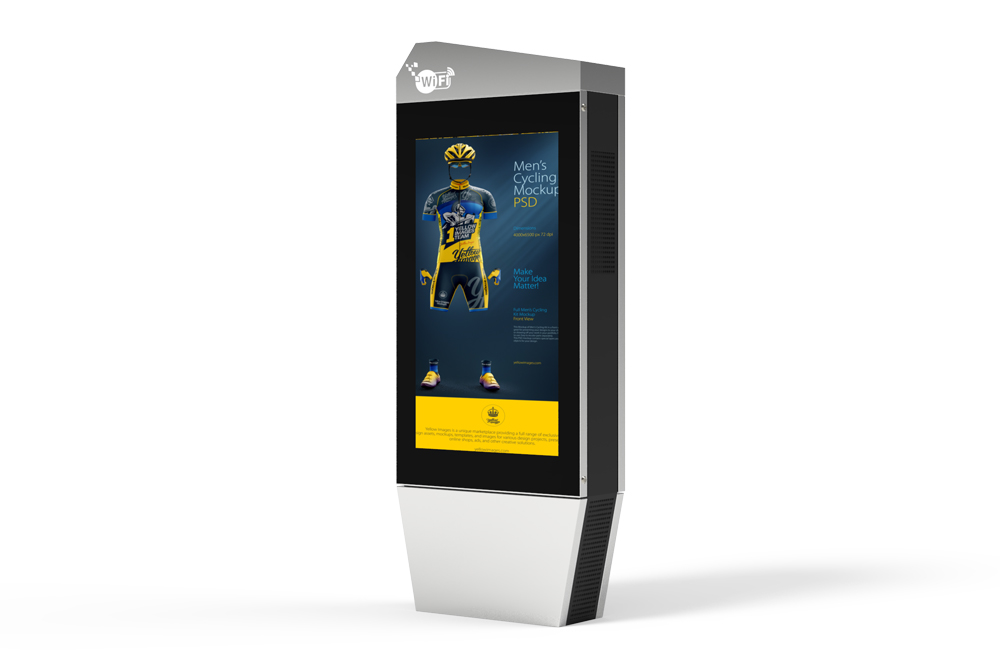 Keewin display outdoor 65 inch high brightness Dual Side LCD Kiosk.jpg