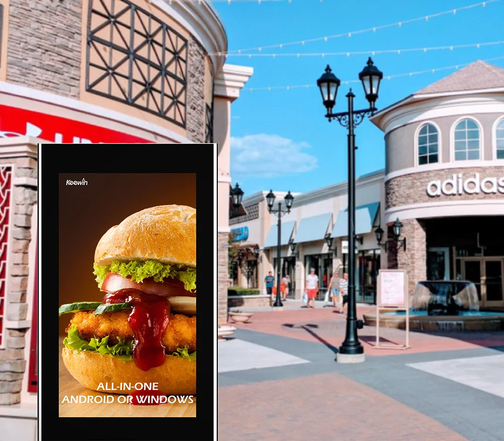 55inch Dual Side Outdoor Digital Kiosk — Keewin Display