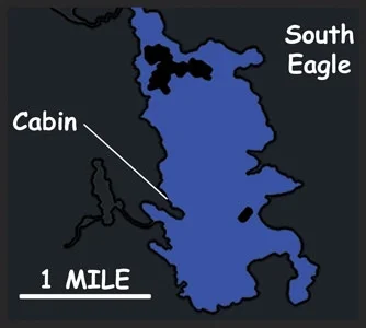 SOUTH EAGLE LAKE Primary Species: Walleye, Pike and Jumbo Perch Area: 1700 Acres Guest Capacity: 12