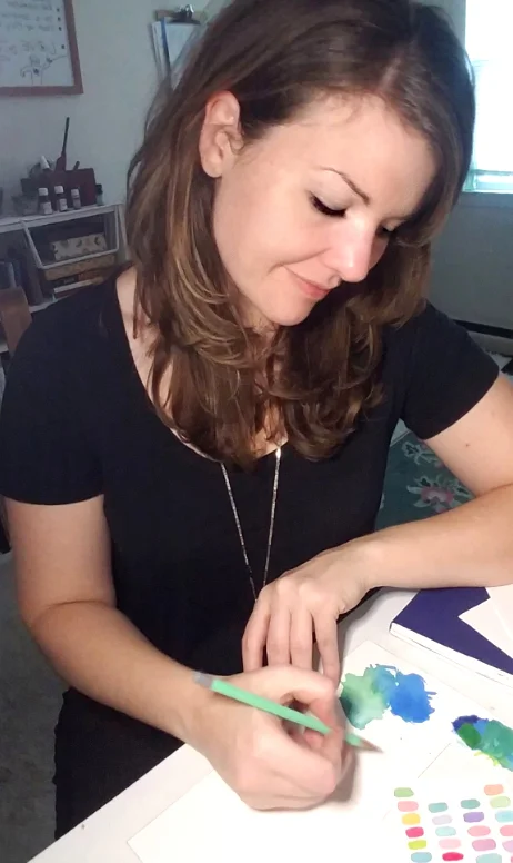 renewing my soul at my art desk at home
