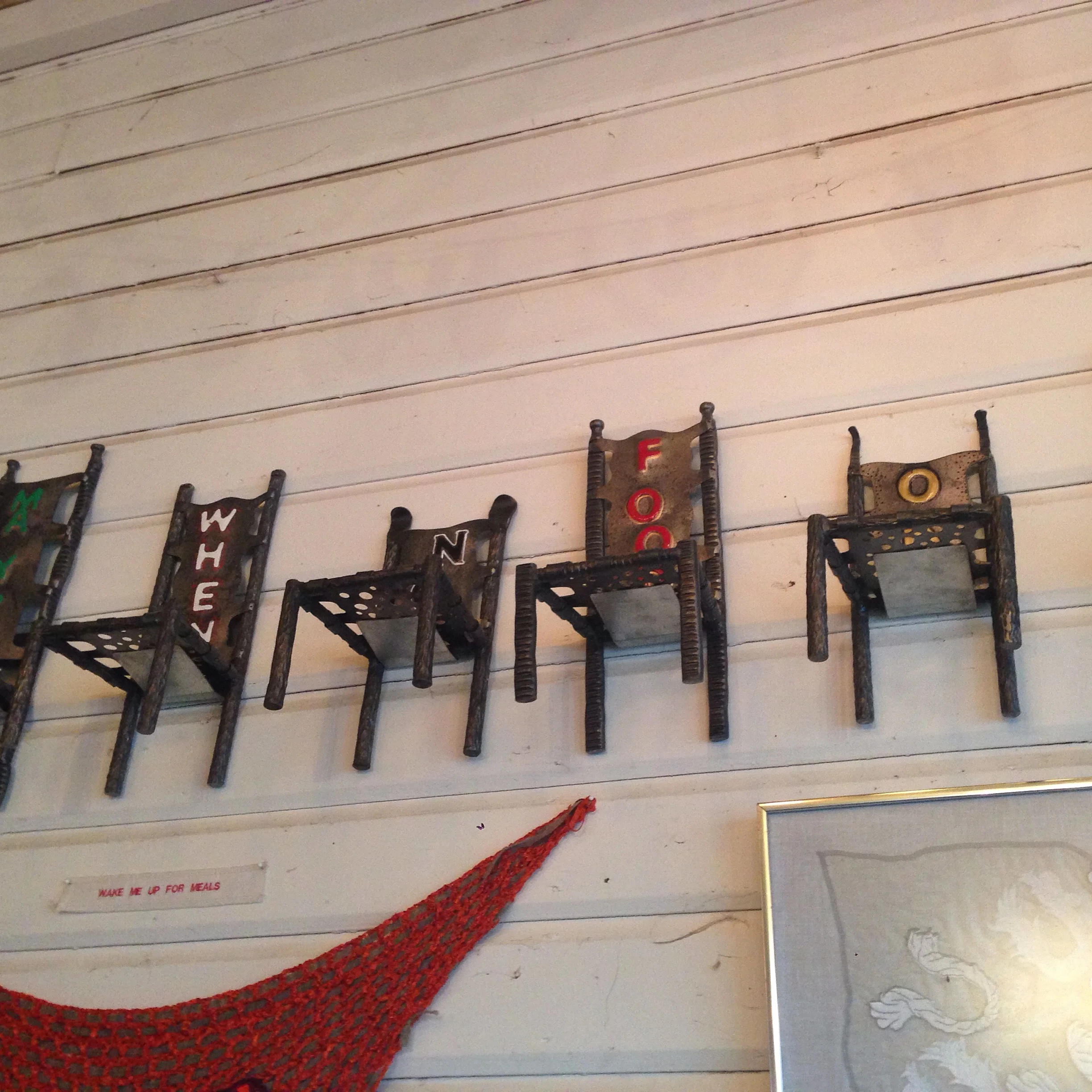 Art at Tweets in Edison, WA.