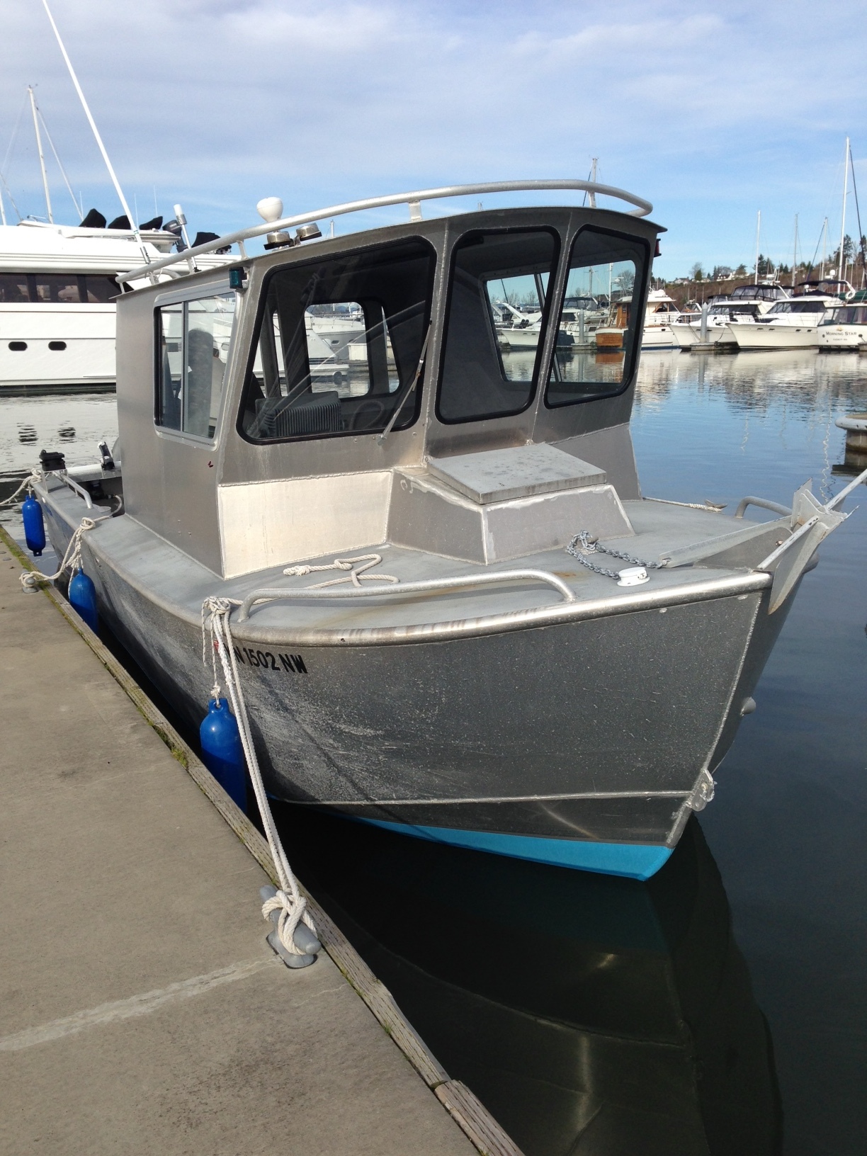 Uncle John's nameless boat at the Everett Marina.