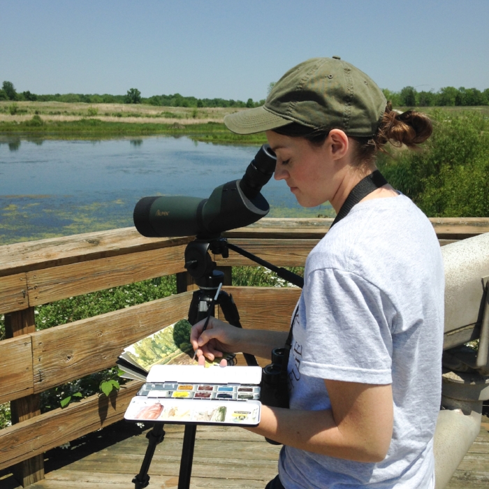 Alex Warnick at Muscatatuck Wildlife Refuge, Summer 2016.