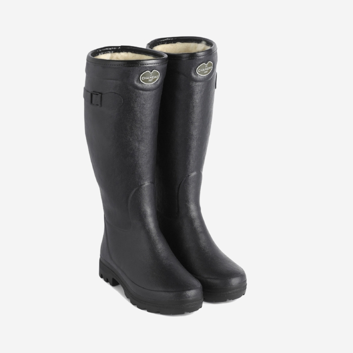 Le Chameau wool-lined boots --WOW, warm and cozy! These boots have the best tread in the biz for miles of walking. Trust me, I own two pairs.