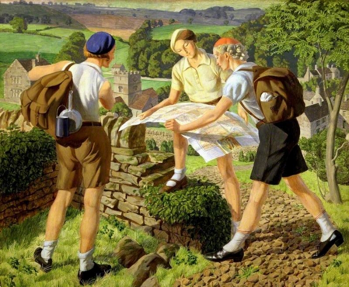 Hiking, by James Walker Tucker. Image: Laing Art Gallery (UK).