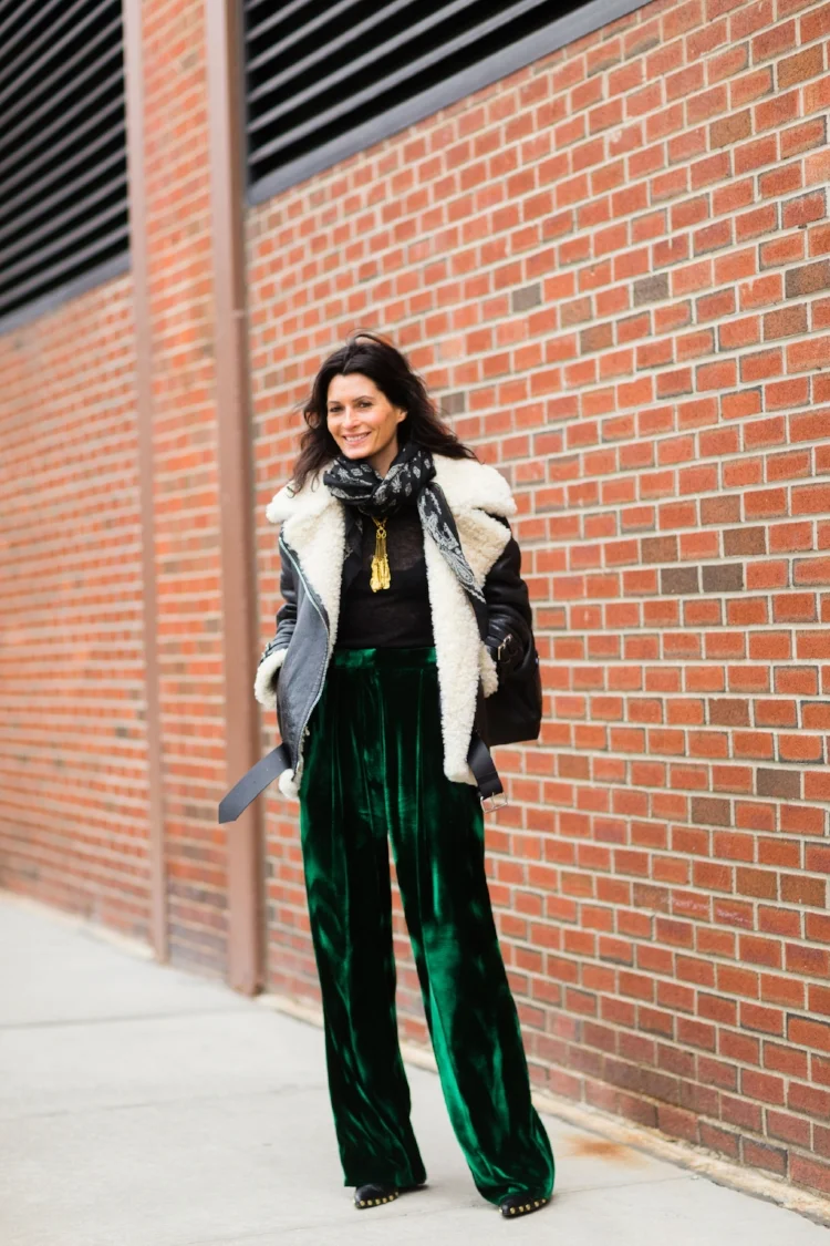 New York Fashion Week. Velvet pants, why not? Image: Nabile Quenum.