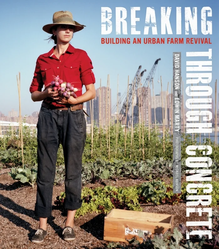 Annie Novak , urban farmer, writer, illustrator, multi-hyphenate gal of the world, and a birder! Photo by Michael Hanson. Pants that won't ride up, deep pockets, shirt that doesn't show sweat stains, and the hat! Always the hat.