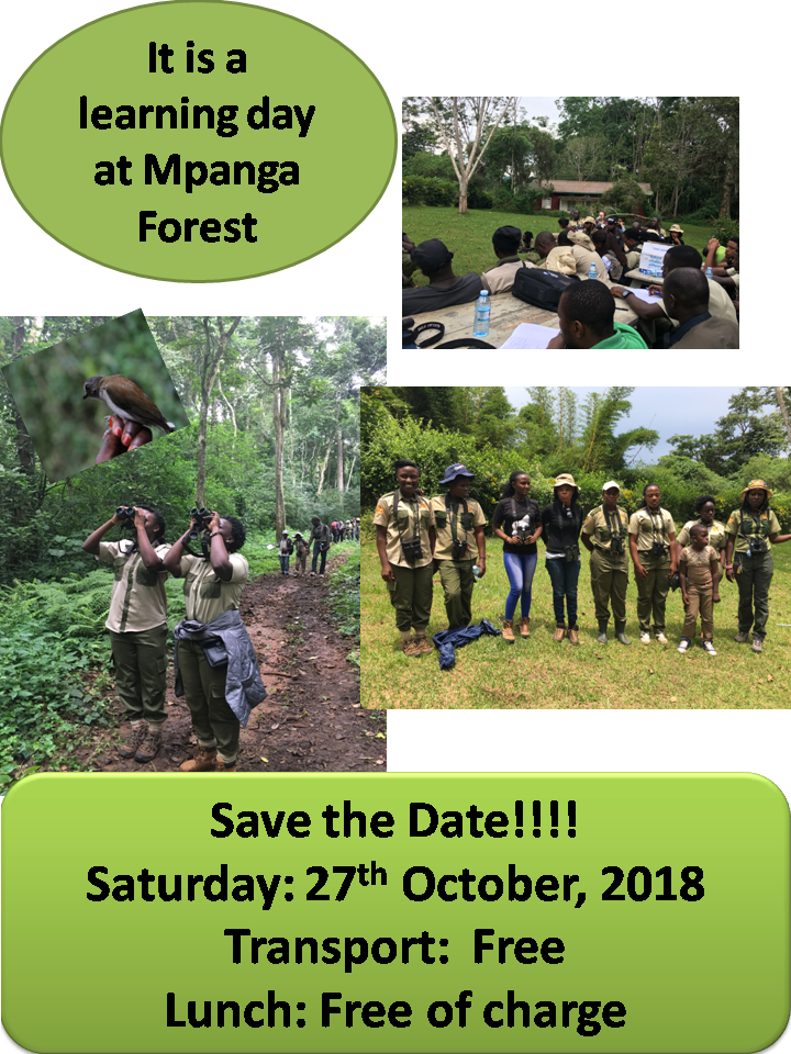 Flyer for a skills training day for members of Uganda Women Birders.