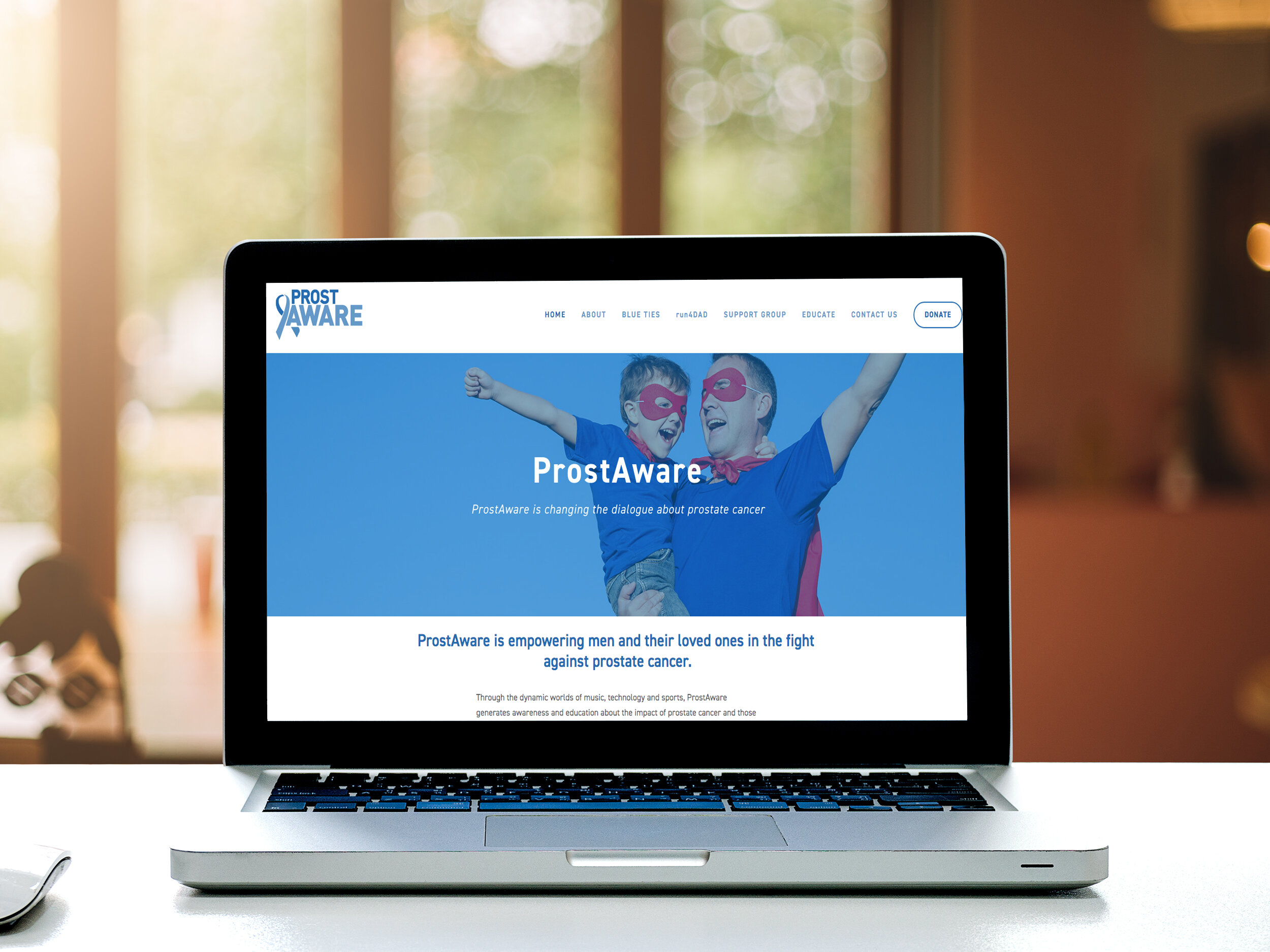 Squarespace Website: ProstAware generates awareness and education about the impact of prostate cancer and those at risk.&nbsp;