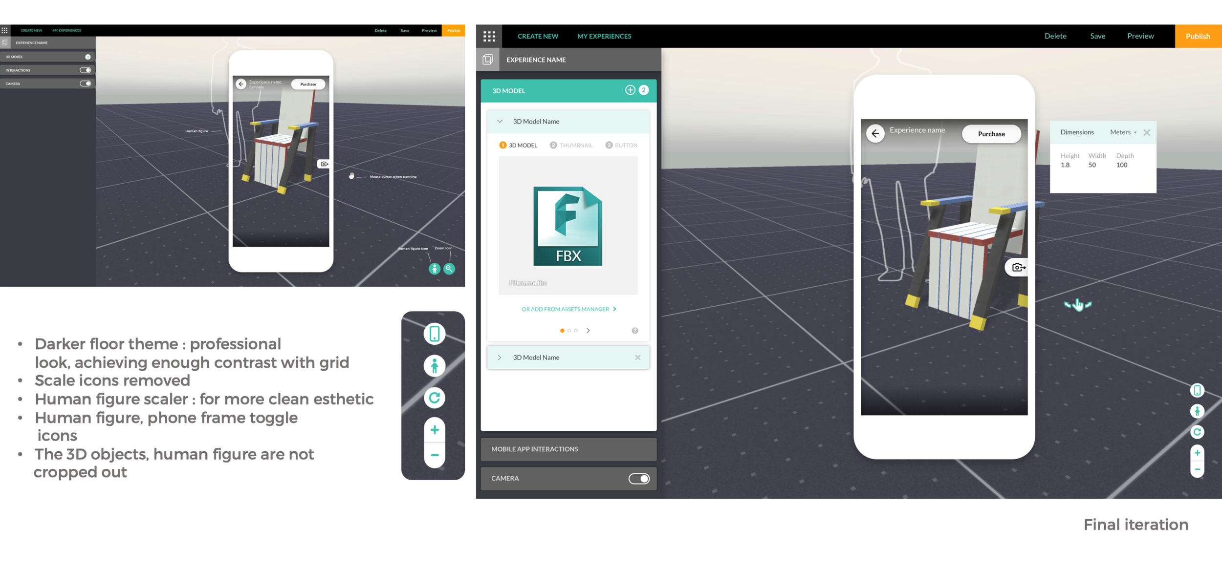 For the look and feel aspect, I aimed to design it to be a helpful tool to evaluate what they are working on. Also designed in such a way that the color scheme has a good contrast but not too distracting.I went through few iterations and the early v…