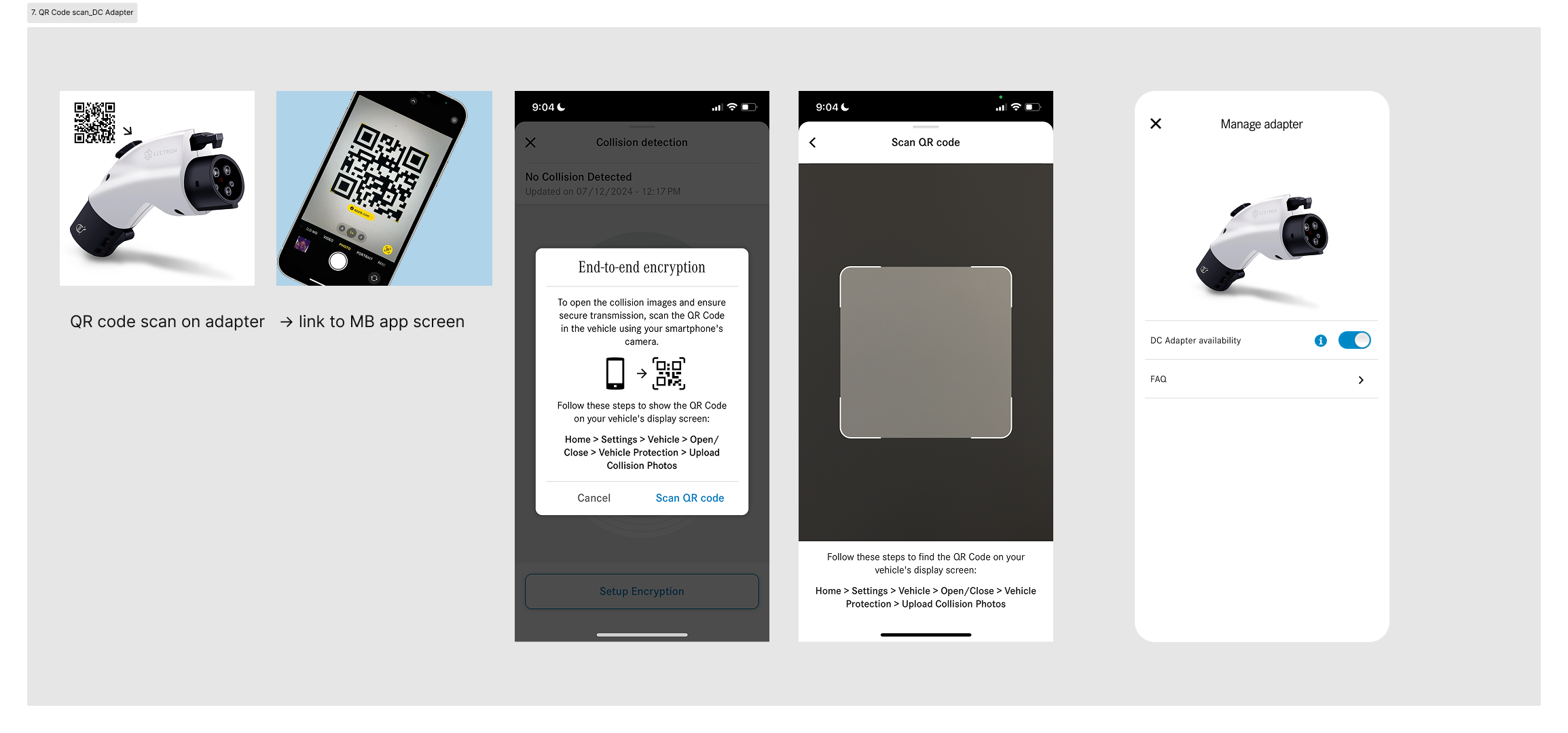 7. Adapter QR code scan