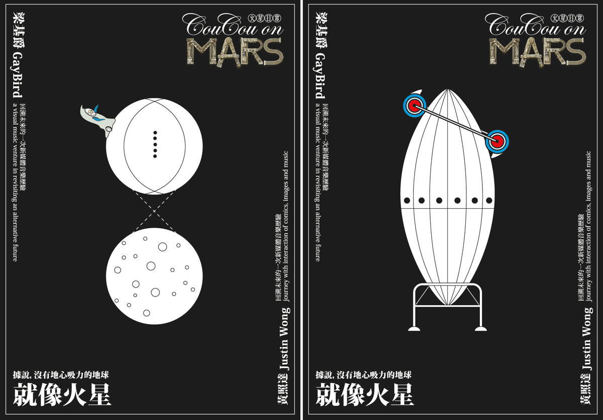 Postcard design for the project