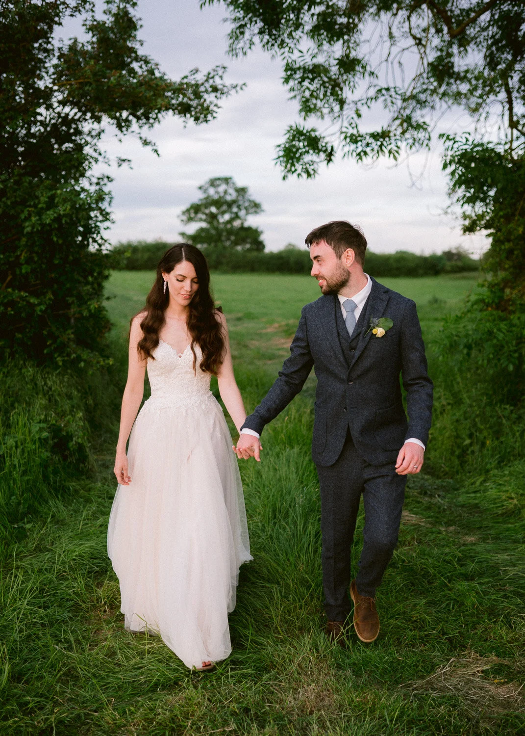 Natural Bride and Groom Wedding Portrait in nature, Kent (Copy) (Copy) (Copy)