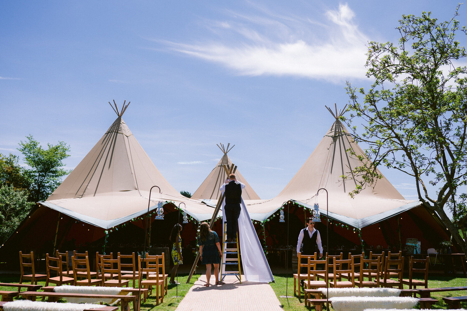 Festival Wedding photographer in Kent