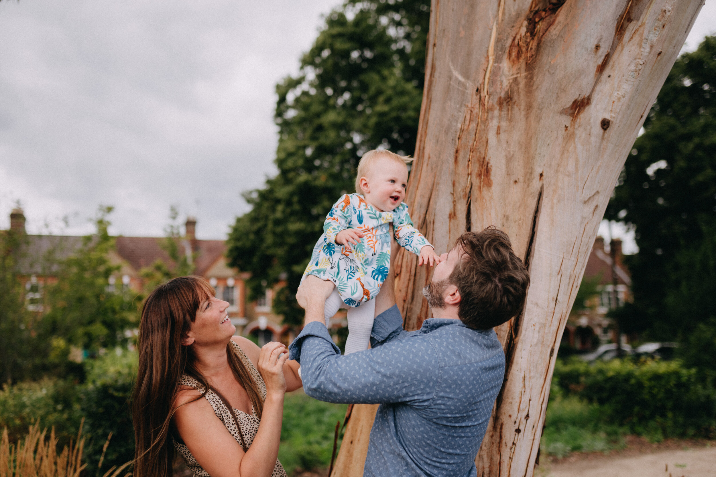 Natural family portrait photographer in London