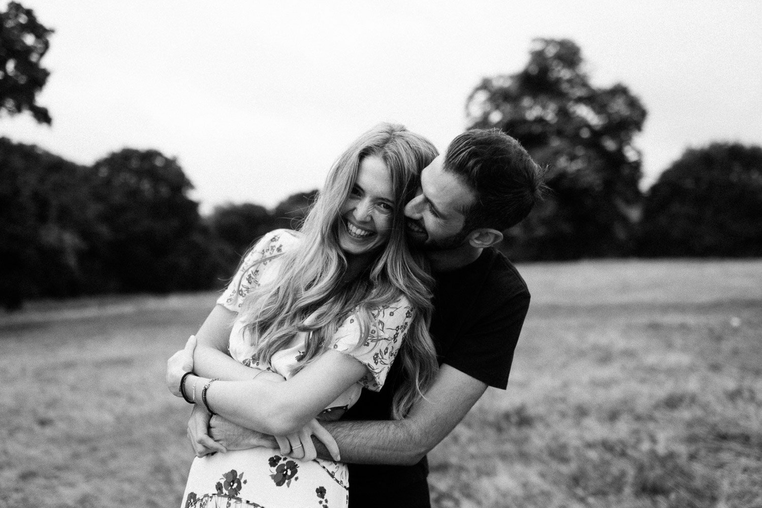 black and white photography for couples in London