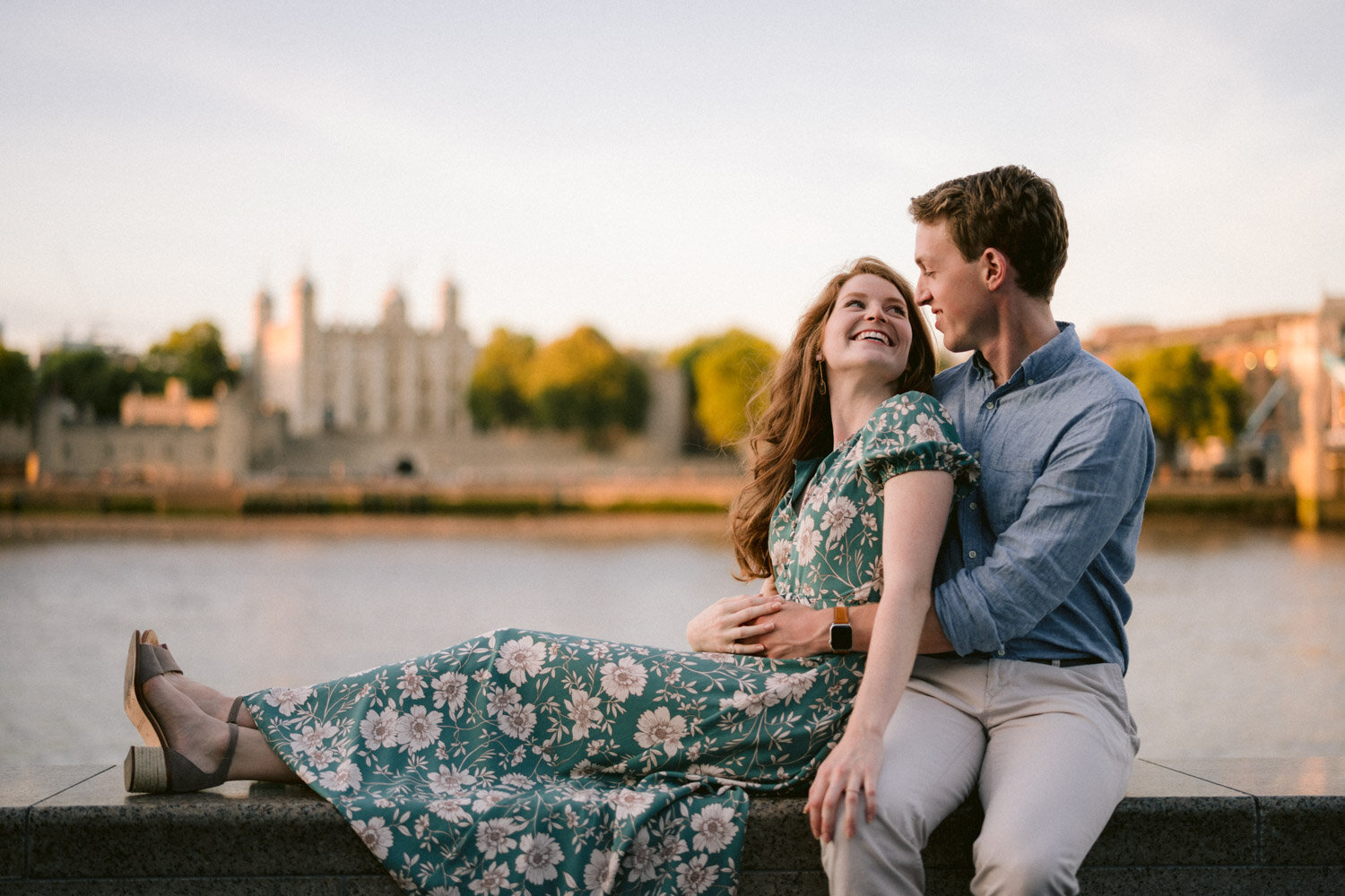 Engagement photoshoot at Tower Bridge, London