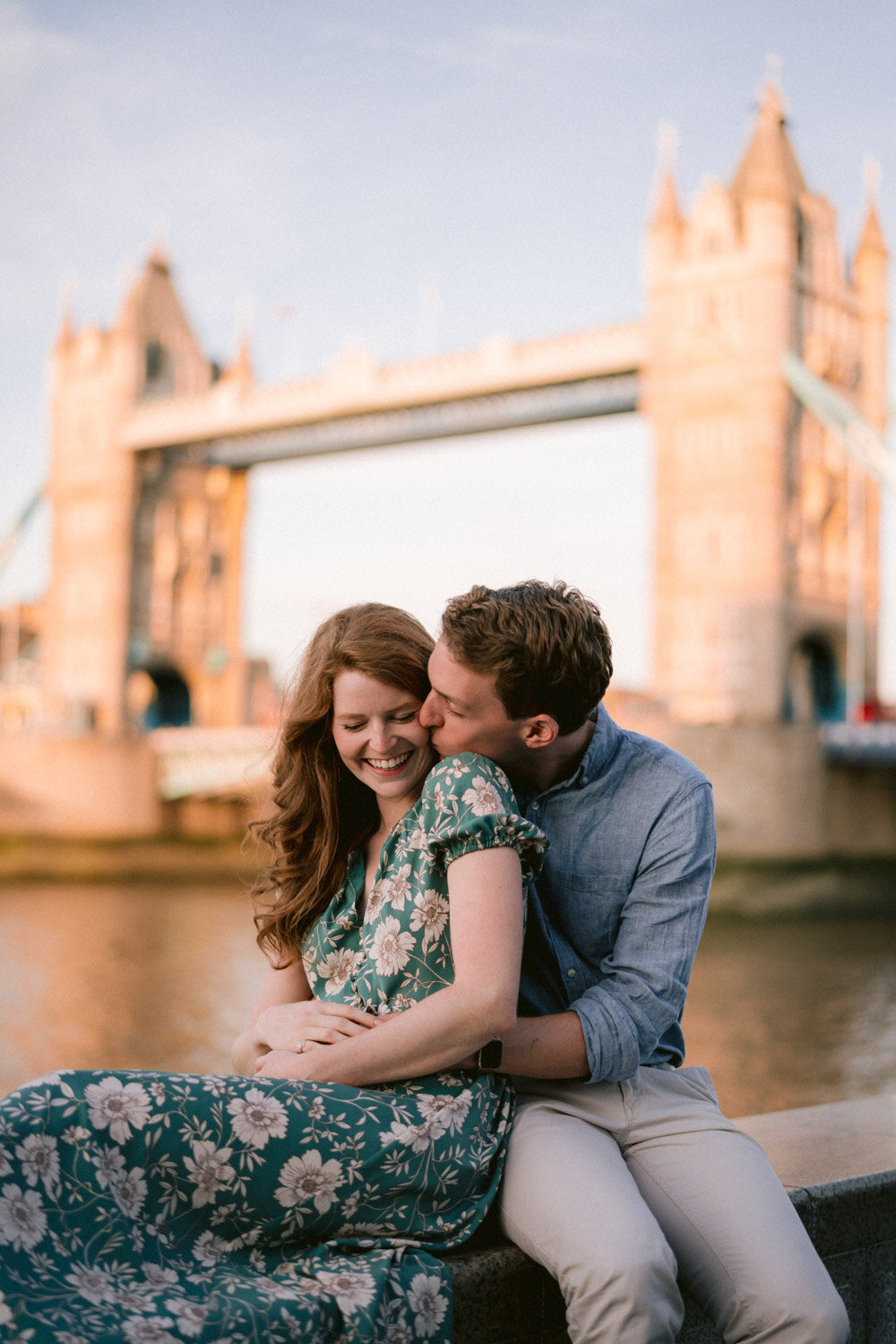 Engagement photoshoot at Tower Bridge, London