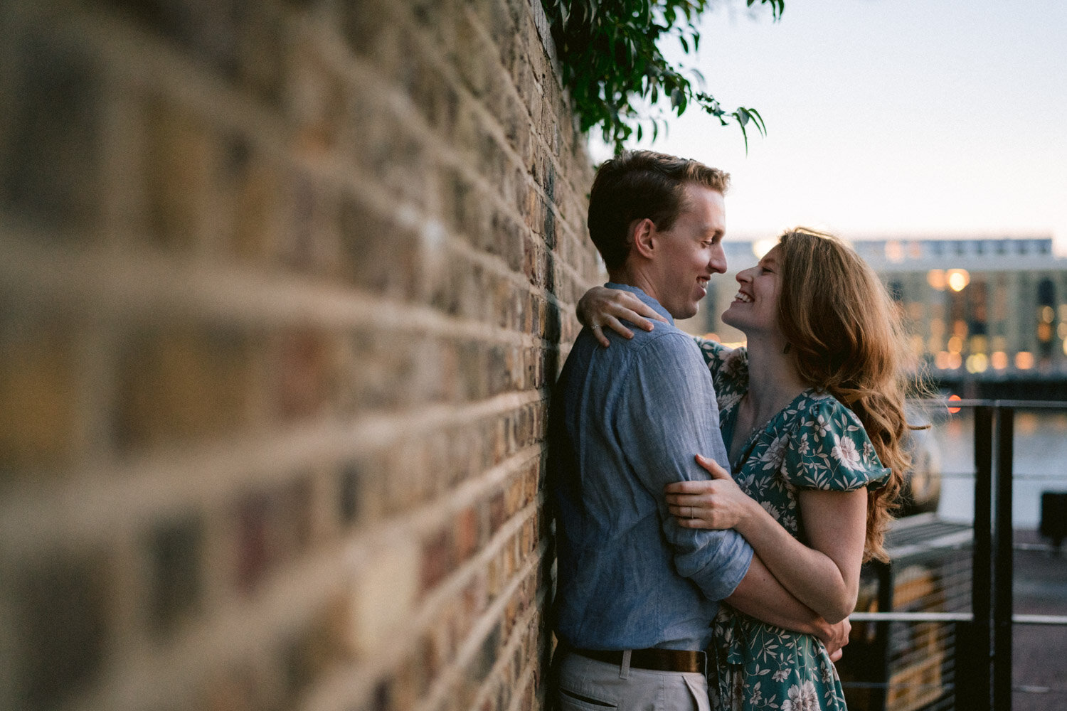 St. Katherine's Docks portrait photography session for couples