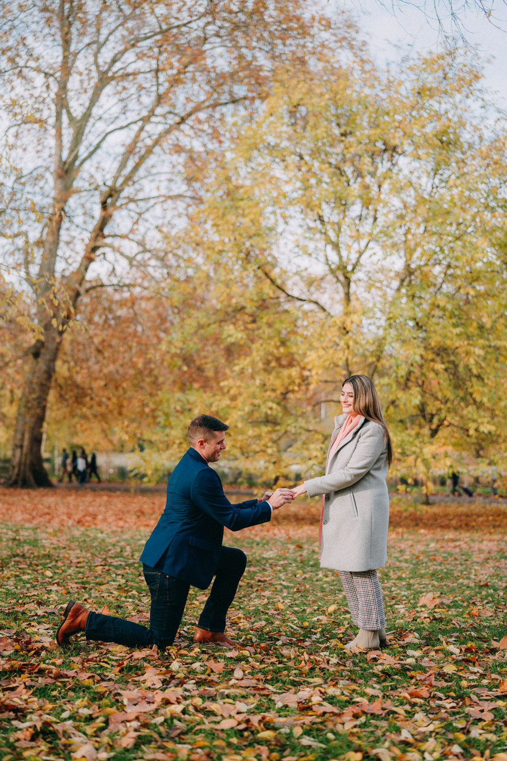 Surprise proposal photographer in London