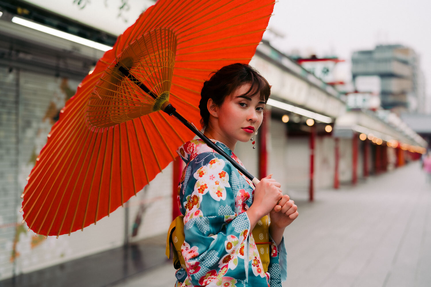 Solo portrait photoshoot wearing Kimono ...