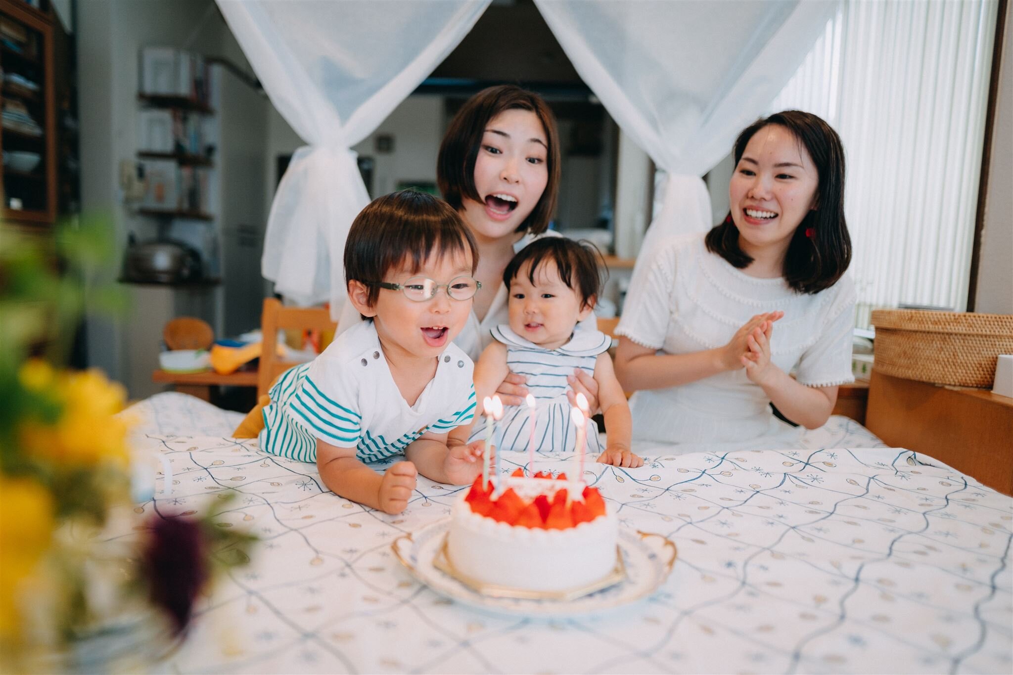 At home Family Portrait Photography Session in Tokyo